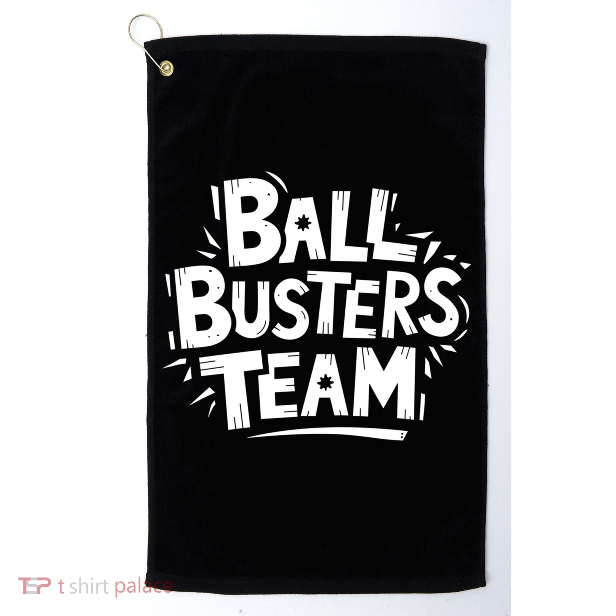 Ball Busters Team Funny Pickleball Lovers White Cool Gift Golf Towel