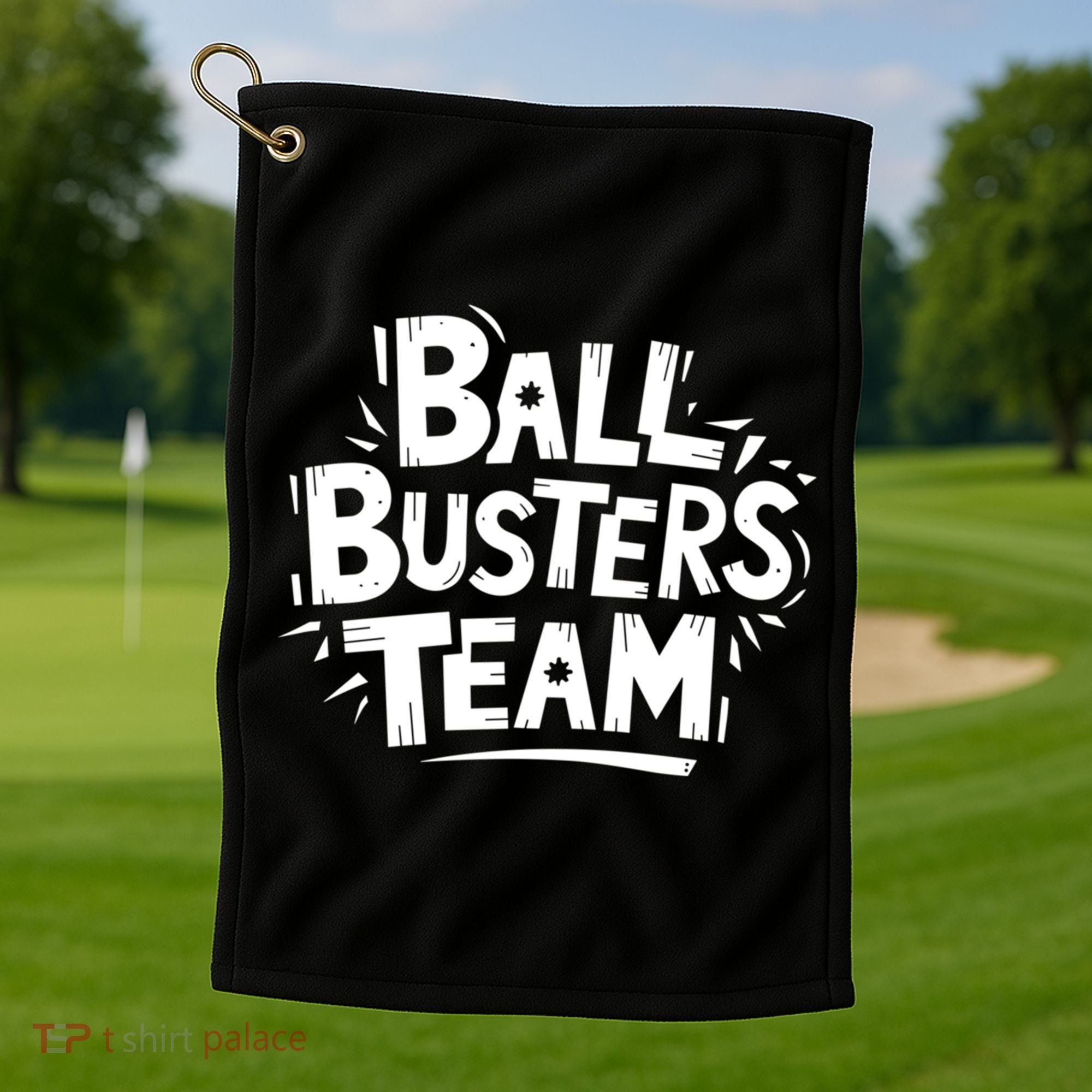 Ball Busters Team Funny Pickleball Lovers White Cool Gift Golf Towel