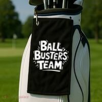 Ball Busters Team Funny Pickleball Lovers White Cool Gift Golf Towel thumb 2