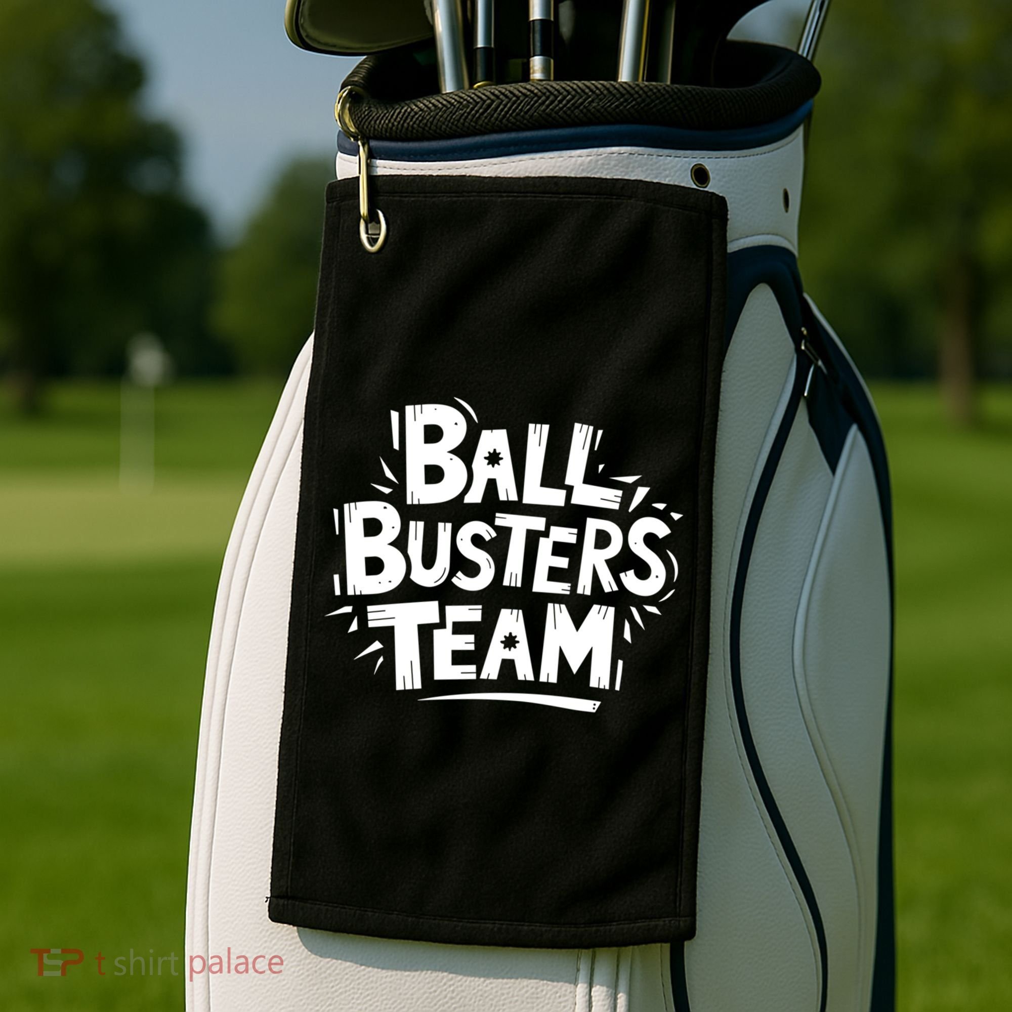Ball Busters Team Funny Pickleball Lovers White Cool Gift Golf Towel