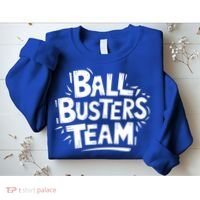 Ball Busters Team Funny Pickleball Lovers White Cool Gift Sweatshirt thumb 2