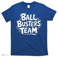 Ball Busters Team Funny Pickleball Lovers White Cool Gift T-Shirt thumb 0