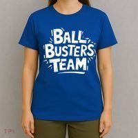 Ball Busters Team Funny Pickleball Lovers White Cool Gift T-Shirt thumb 4