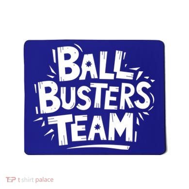 Ball Busters Team Funny Pickleball Lovers White Cool Gift Mousepad