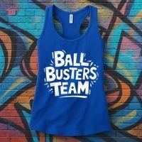 Ball Busters Team Funny Pickleball Lovers White Cool Gift Women's Tank Top thumb 3