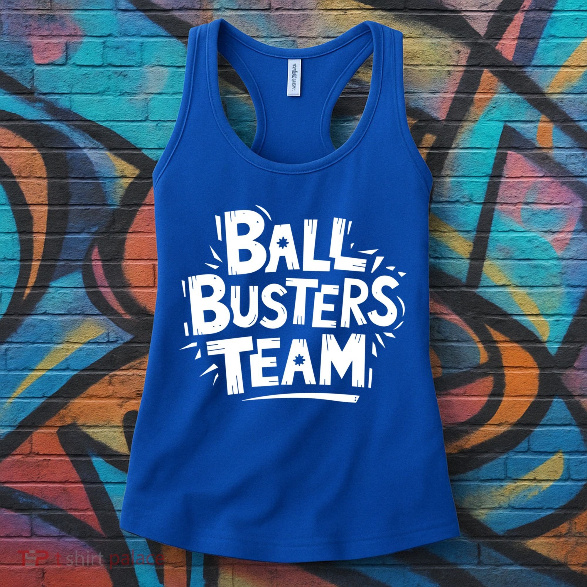 Ball Busters Team Funny Pickleball Lovers White Cool Gift Women's Tank Top