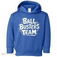 Ball Busters Team Funny Pickleball Lovers White Cool Gift Toddler Hoodie thumb 0