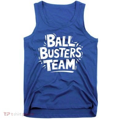 Ball Busters Team Funny Pickleball Lovers White Cool Gift Tank Top