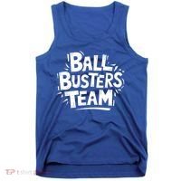 Ball Busters Team Funny Pickleball Lovers White Cool Gift Tank Top thumb 0