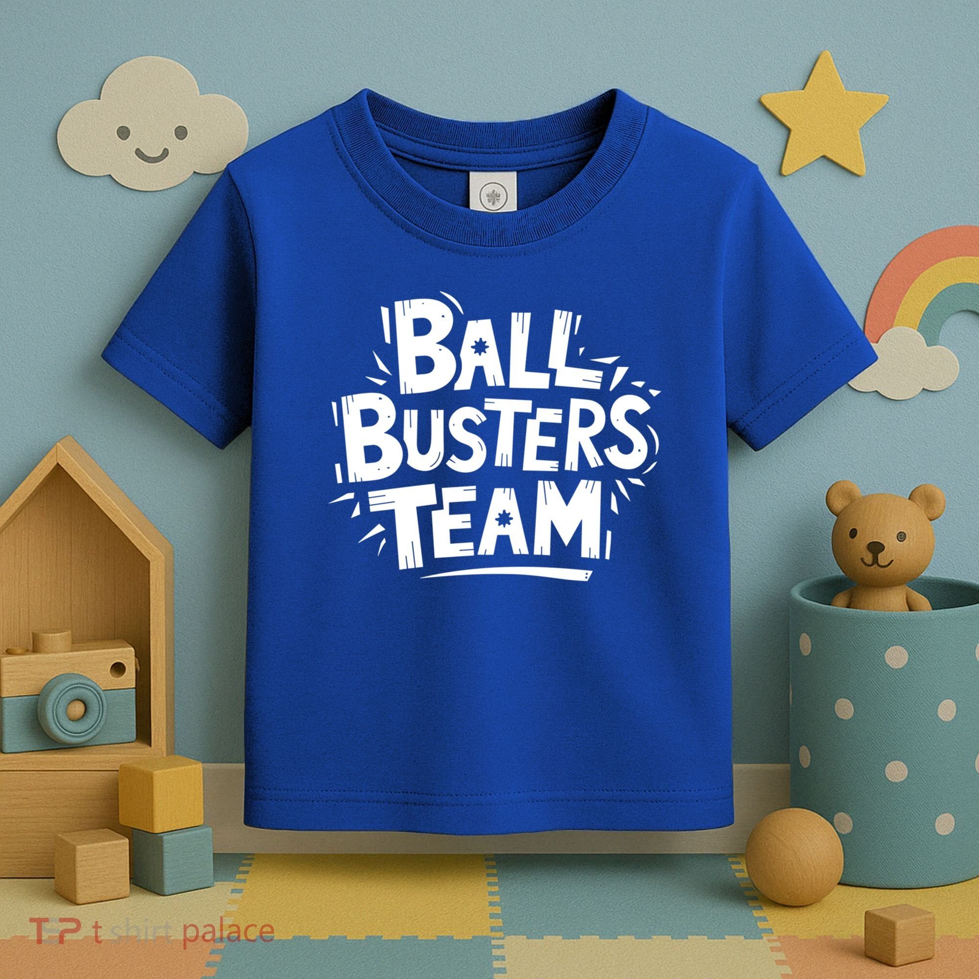 Ball Busters Team Funny Pickleball Lovers White Cool Gift Toddler T-Shirt