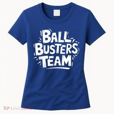 Ball Busters Team Funny Pickleball Lovers White Cool Gift Women's T-Shirt