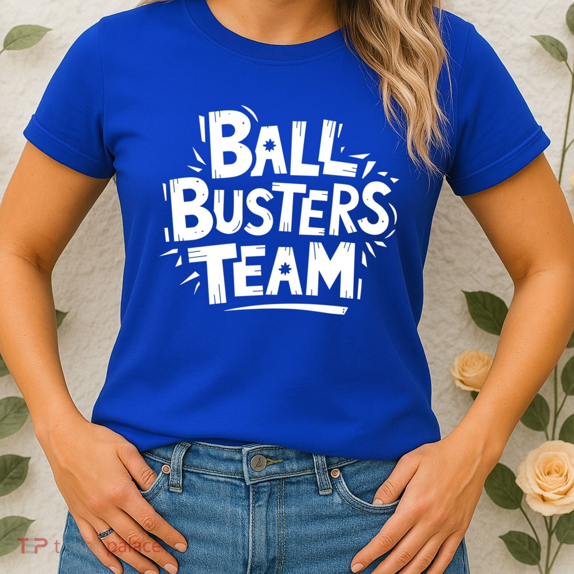 Ball Busters Team Funny Pickleball Lovers White Cool Gift Women's T-Shirt