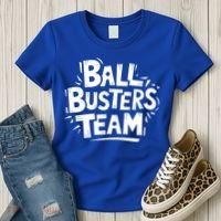 Ball Busters Team Funny Pickleball Lovers White Cool Gift Women's T-Shirt thumb 3
