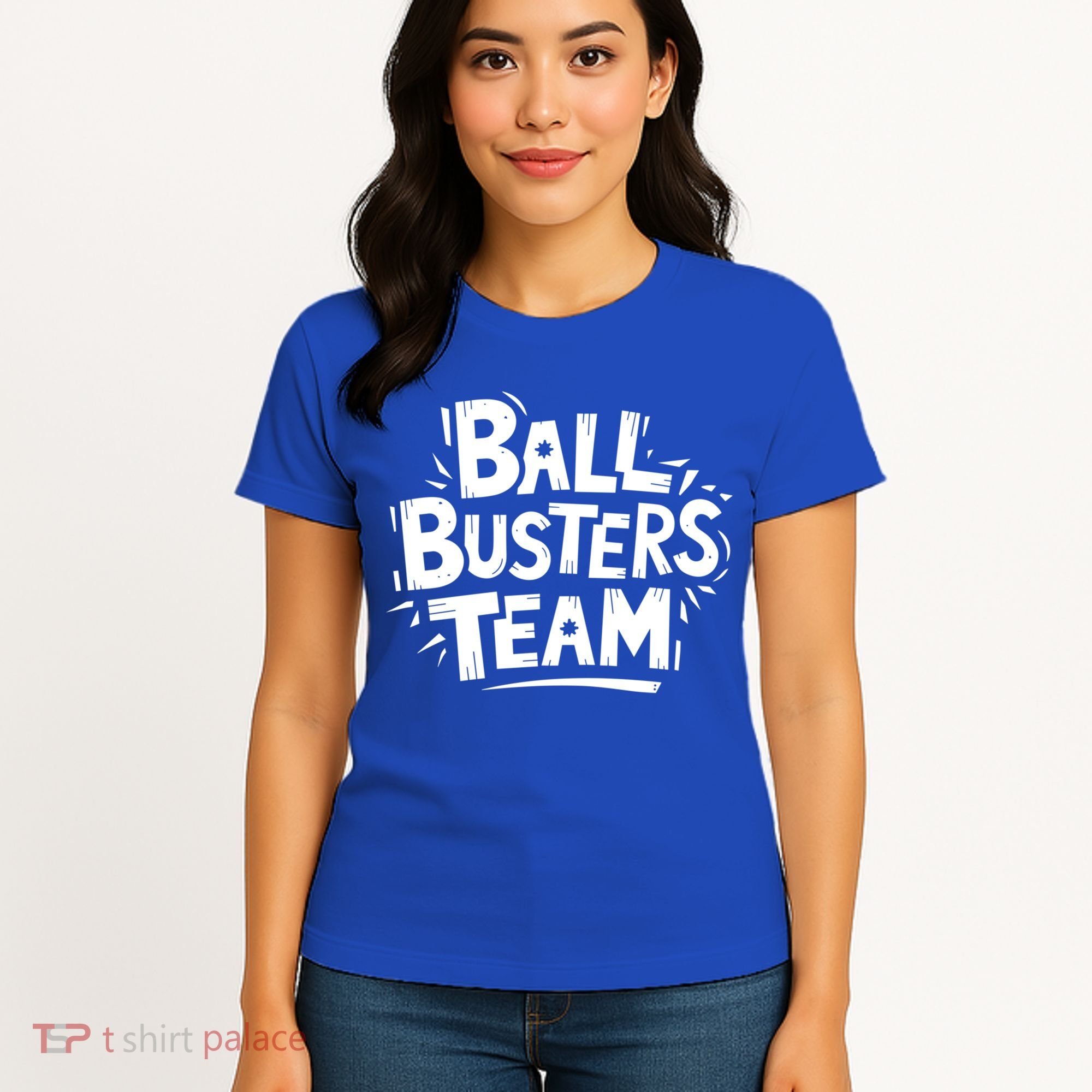 Ball Busters Team Funny Pickleball Lovers White Cool Gift Women's T-Shirt