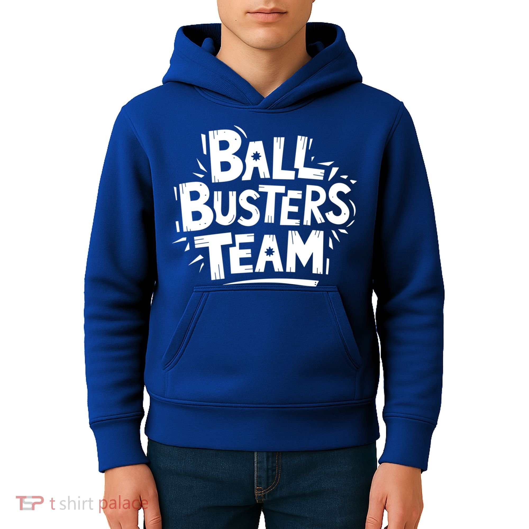 Ball Busters Team Funny Pickleball Lovers White Cool Gift Kids Hoodie