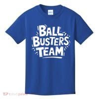 Ball Busters Team Funny Pickleball Lovers White Cool Gift Kids T-Shirt thumb 0