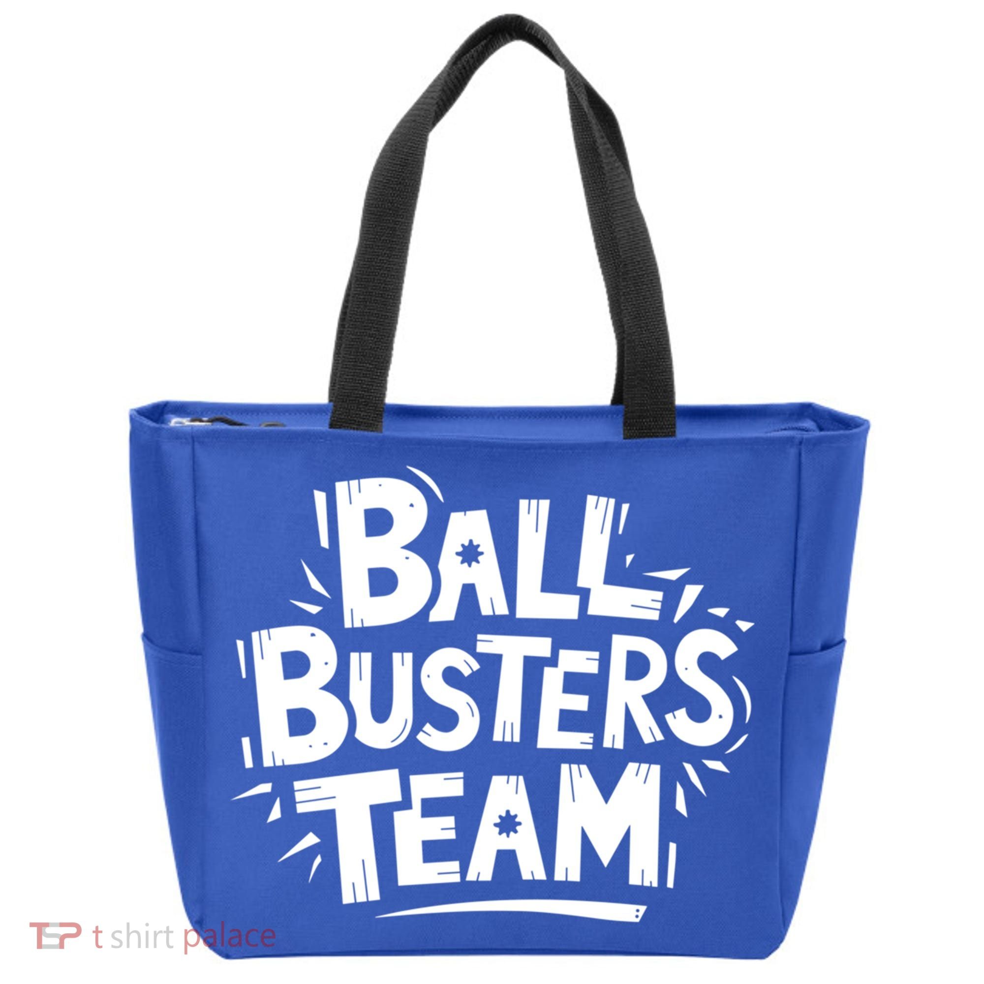 Ball Busters Team Funny Pickleball Lovers White Cool Gift Tote Bag