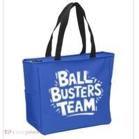 Ball Busters Team Funny Pickleball Lovers White Cool Gift Tote Bag thumb 2