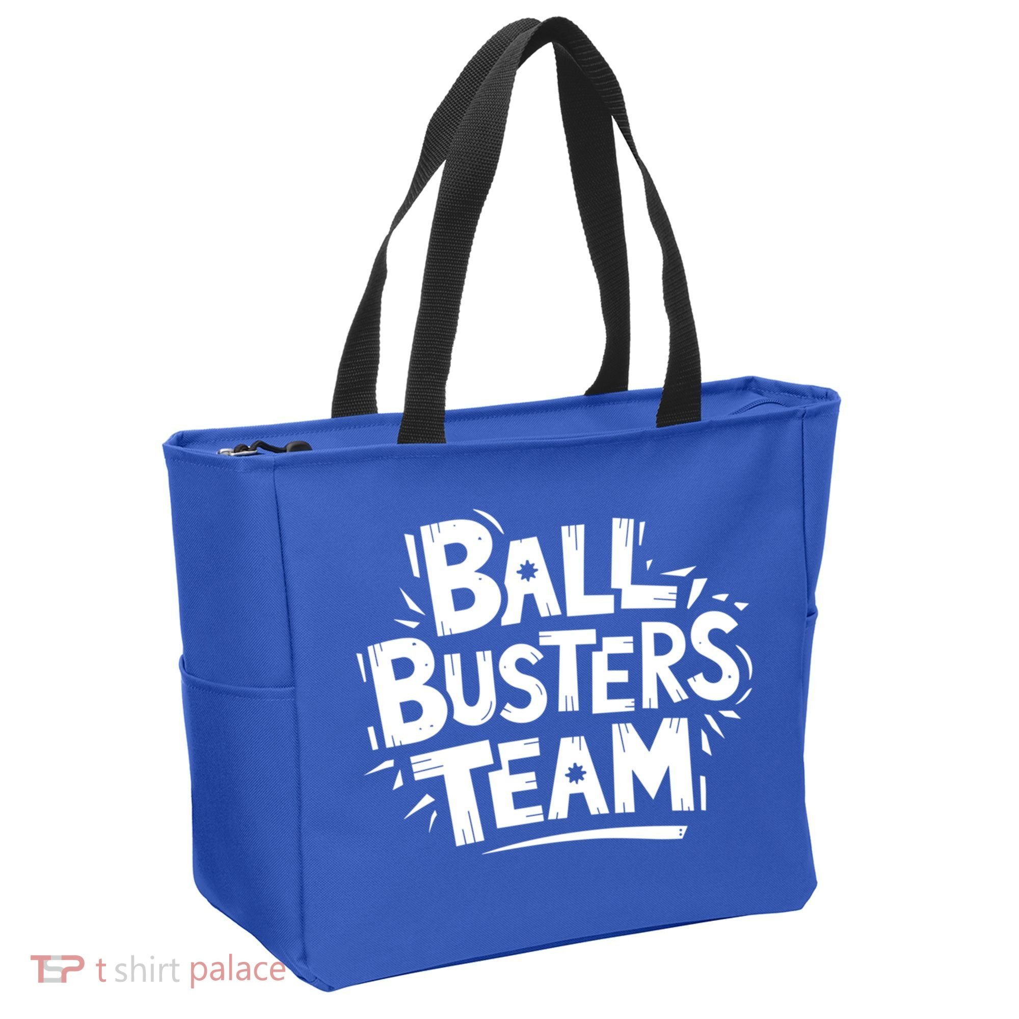 Ball Busters Team Funny Pickleball Lovers White Cool Gift Tote Bag