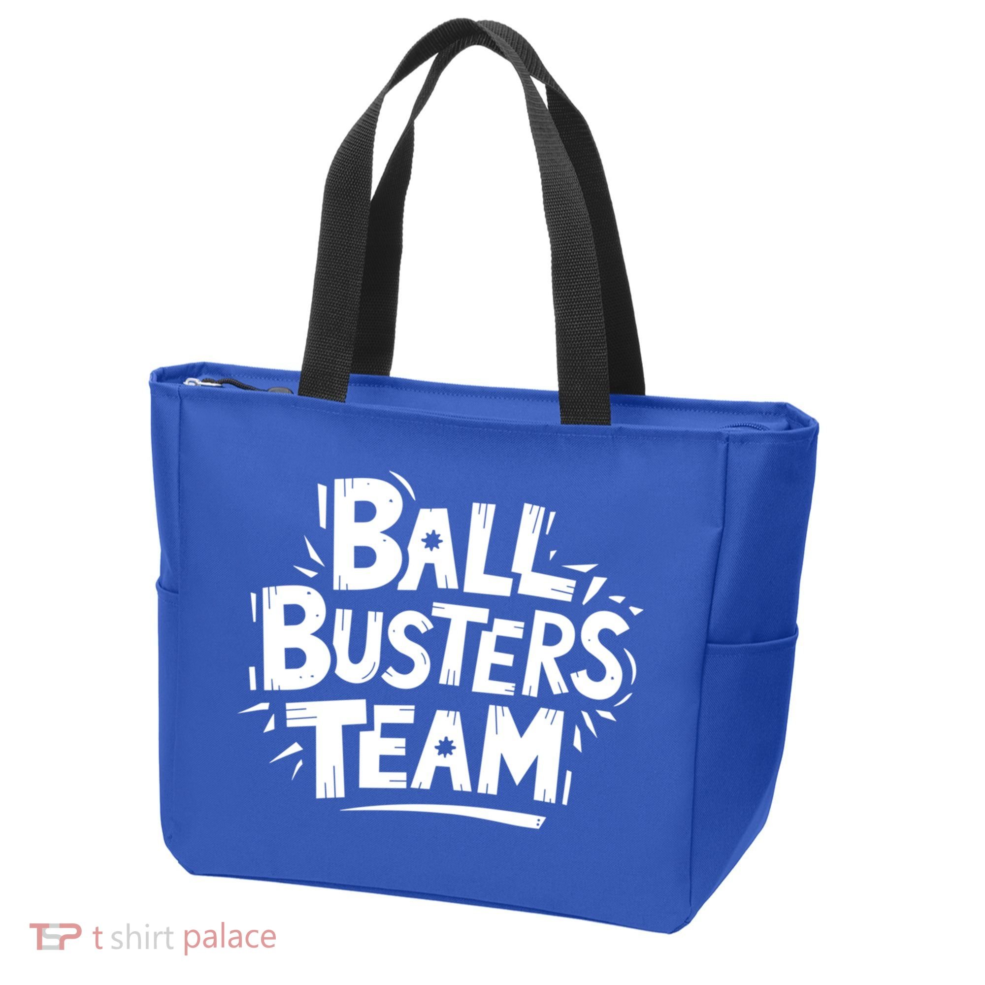 Ball Busters Team Funny Pickleball Lovers White Cool Gift Tote Bag