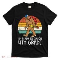 Bigfoot Back to School Ready to Crush Fourth Grade T-Shirt thumb 0