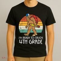 Bigfoot Back to School Ready to Crush Fourth Grade T-Shirt thumb 3