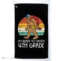 Bigfoot Back to School Ready to Crush Fourth Grade Golf Towel thumb 0