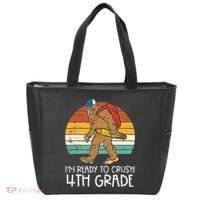 Bigfoot Back to School Ready to Crush Fourth Grade Tote Bag thumb 0