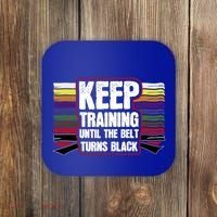 Black Belt Training Martial Arts Taekwondo Gift Idea Gift Coaster thumb 0