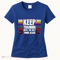 Black Belt Training Martial Arts Taekwondo Gift Idea Gift Women's T-Shirt thumb 0
