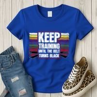 Black Belt Training Martial Arts Taekwondo Gift Idea Gift Women's T-Shirt thumb 3