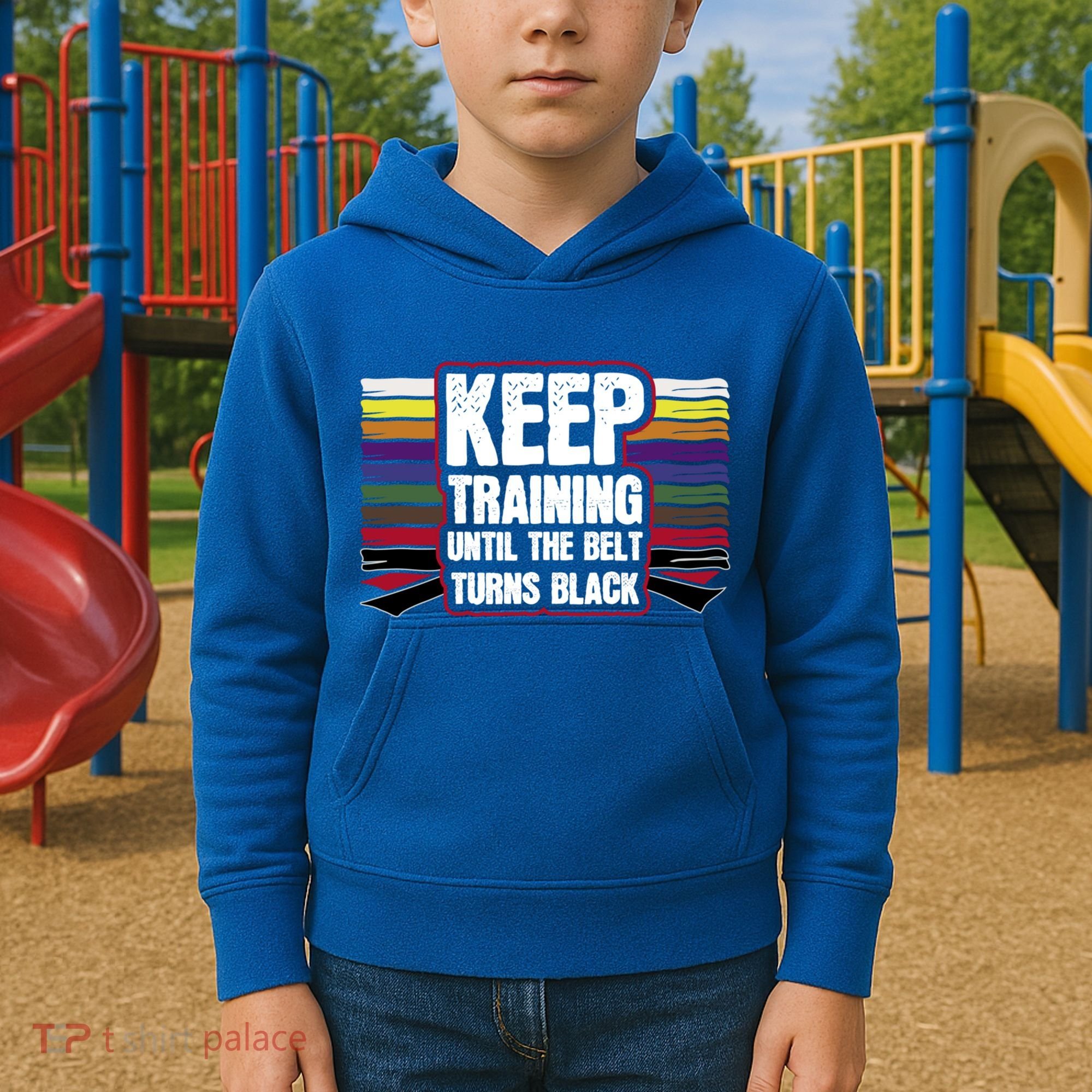 Black Belt Training Martial Arts Taekwondo Gift Idea Gift Kids Hoodie