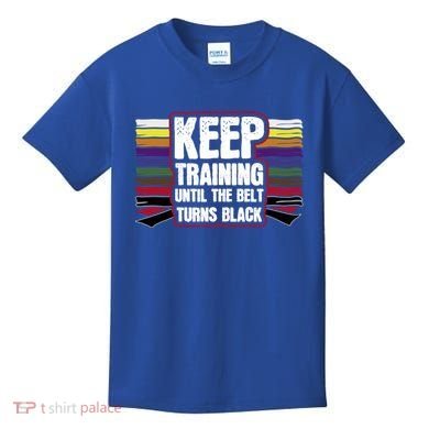 Black Belt Training Martial Arts Taekwondo Gift Idea Gift Kids T-Shirt