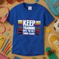 Black Belt Training Martial Arts Taekwondo Gift Idea Gift Kids T-Shirt thumb 3