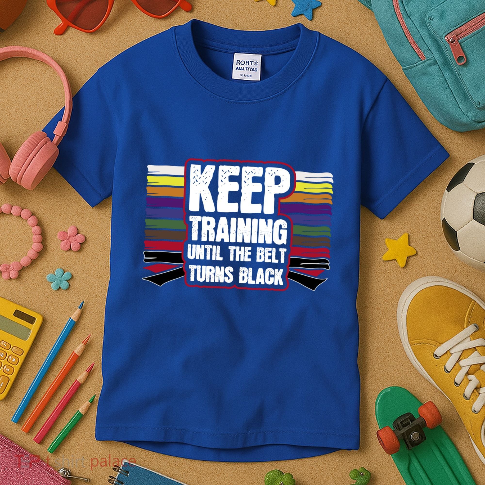 Black Belt Training Martial Arts Taekwondo Gift Idea Gift Kids T-Shirt
