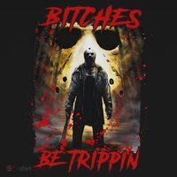 Bitches Be Trippin Horror Character Halloween Tote Bag thumb 4