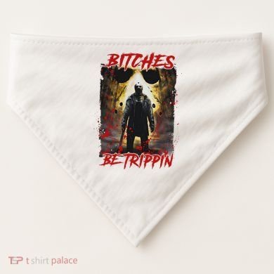 Bitches Be Trippin Horror Character Halloween USA-Made Doggie Bandana