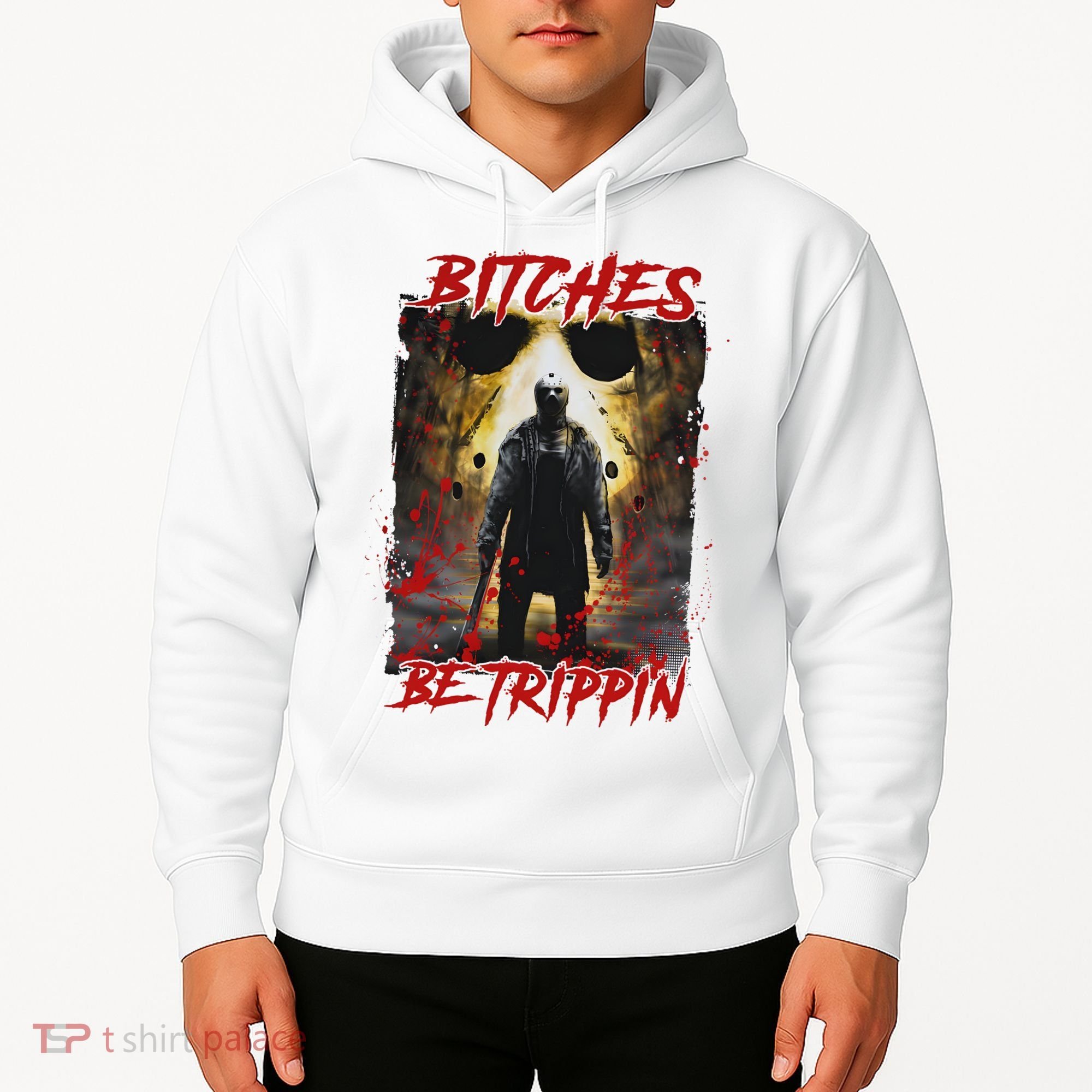 Bitches Be Trippin Horror Character Halloween Hoodie