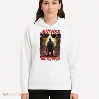 Bitches Be Trippin Horror Character Halloween Hoodie thumb 5