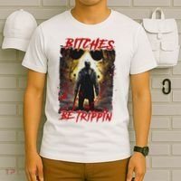 Bitches Be Trippin Horror Character Halloween T-Shirt thumb 6