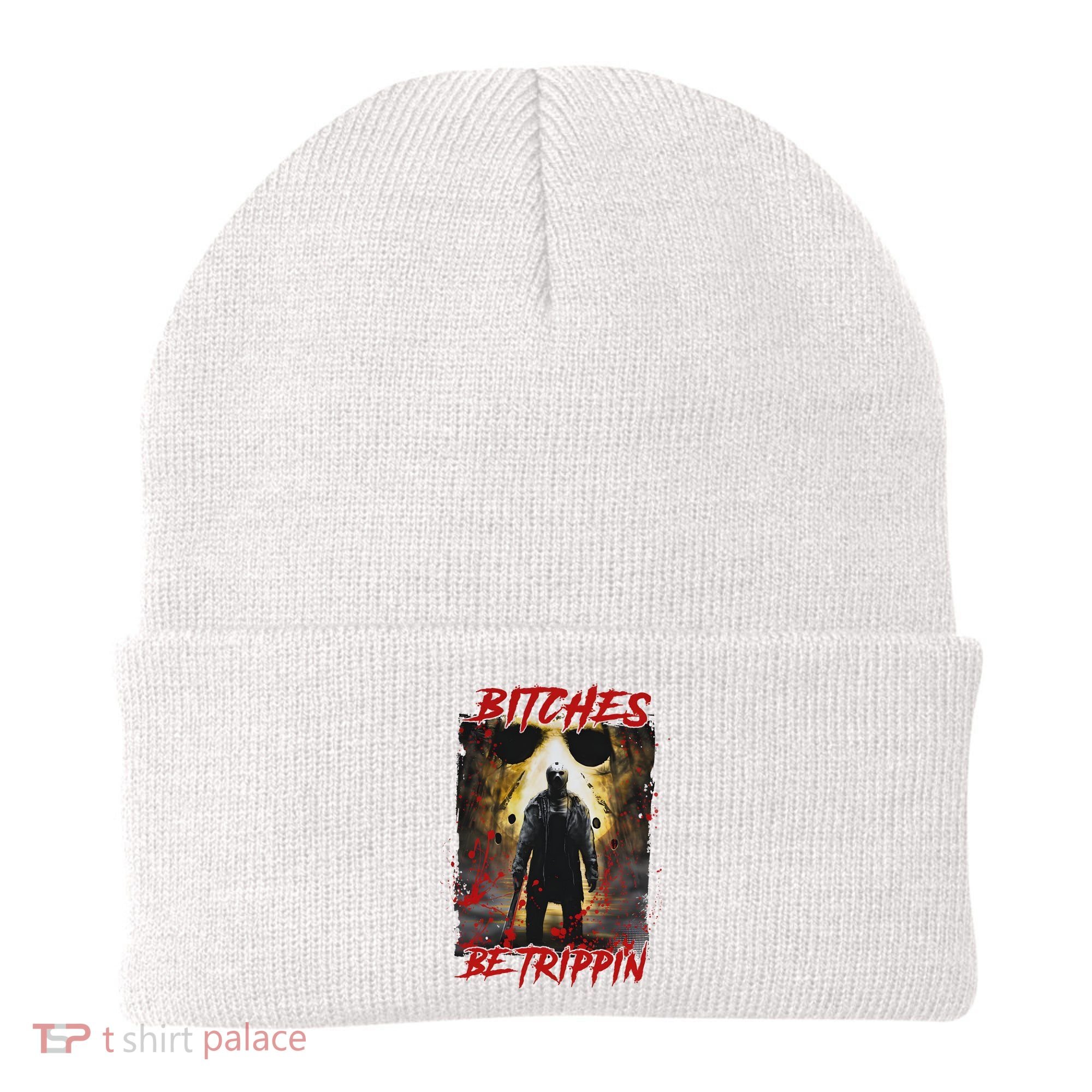 Bitches Be Trippin Horror Character Halloween Beanie