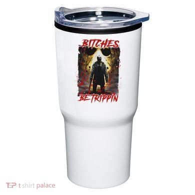 Bitches Be Trippin Horror Character Halloween Tumbler
