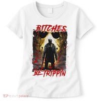 Bitches Be Trippin Horror Character Halloween Women's T-Shirt thumb 0