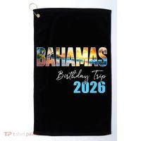 Bahamas Birthday Trip 2026 Golf Towel thumb 0