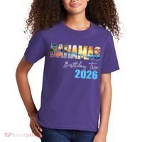 Bahamas Birthday Trip 2026 Kids T-Shirt thumb 2