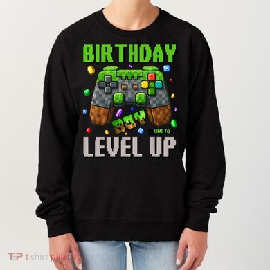 Birthday Boy Time To Level Up Video Game Birthday Gamer Boy Women's Sweatshirt