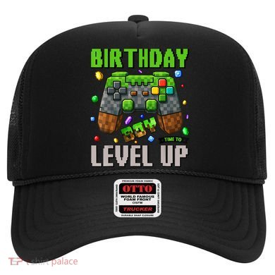 Birthday Boy Time To Level Up Video Game Birthday Gamer Boy Hat