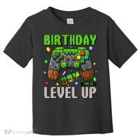 Birthday Boy Time To Level Up Video Game Birthday Gamer Boy Toddler T-Shirt thumb 0