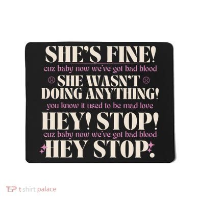 Bad Blood TS Yells At Security Guard Version Shes Fine Baby Now Mousepad