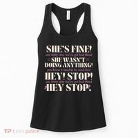 Bad Blood TS Yells At Security Guard Version Shes Fine Baby Now Women's Tank Top thumb 0